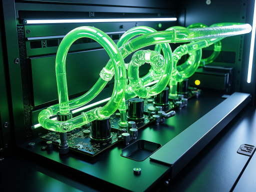 天意电竞俱乐部标志,黑色背景配绿色发光字体,现代科技感设计